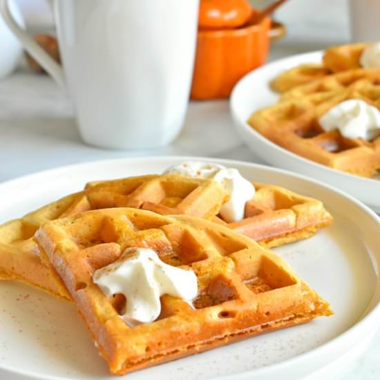 Pumpkin Spice Waffles