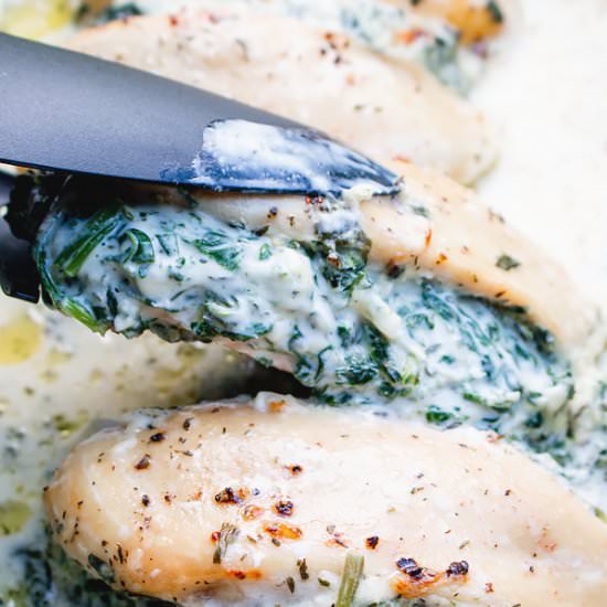 Spinach Stuffed Chicken