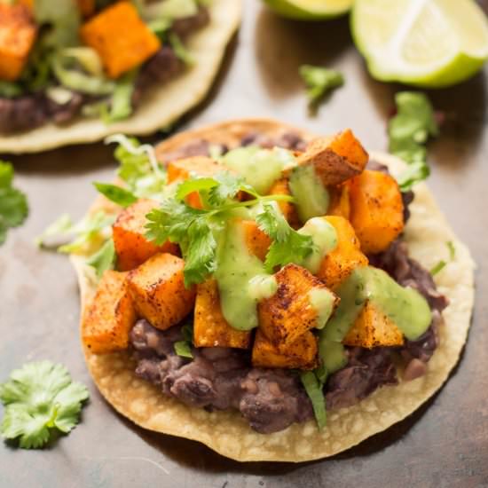 Sweet Potato Tostadas