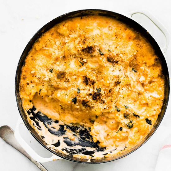 Baked Cauliflower Mac and Cheese