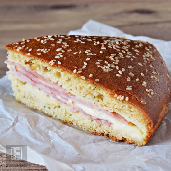 Ham and Cheese Stuffed Bread