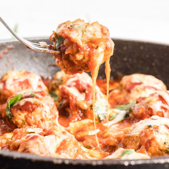 Cheesy Turkey Meatballs