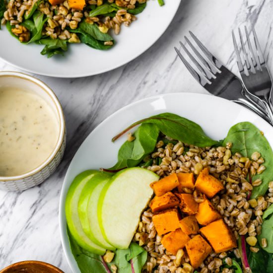 Sweet Potato Farro Salad