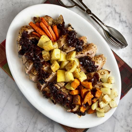 Pork Tenderloin with Onion Jam