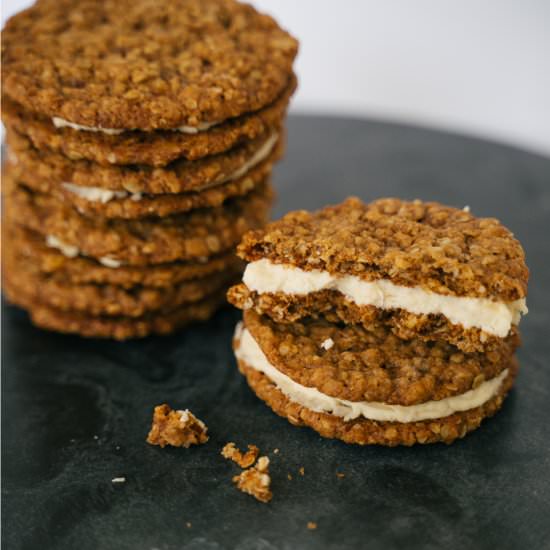 Vegan Oatmeal Creme Pies