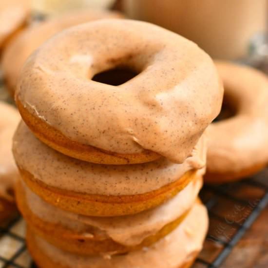 Pumpkin Spiced Latte Baked Donuts