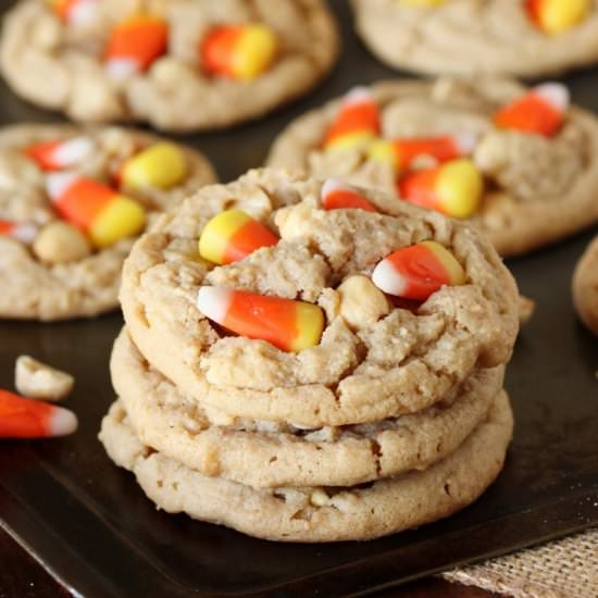 Peanut Butter Candy Corn Cookies