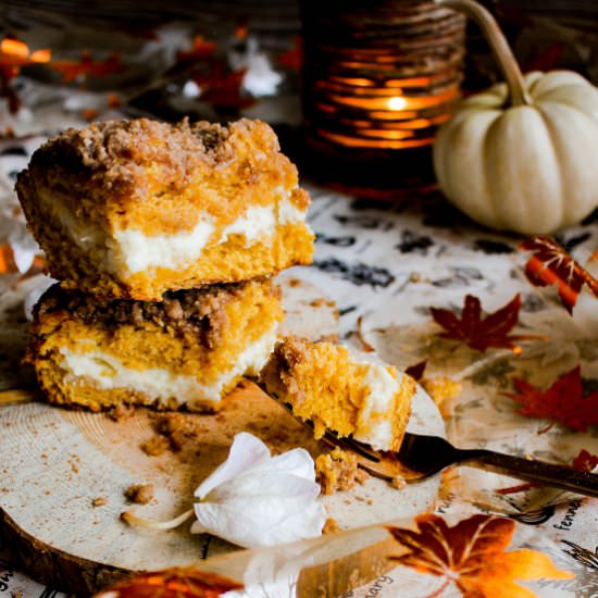 Pumpkin Cream Cheese Coffee Cake