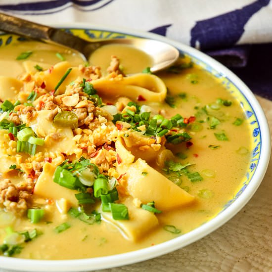 Asian Pork and Noodle Soup