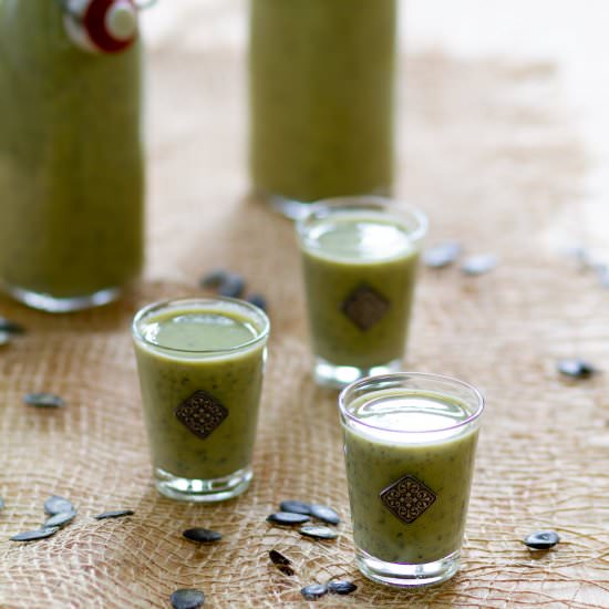 Pumpkin seeds liqueur