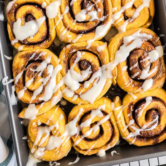 Pumpkin Cinnamon Rolls