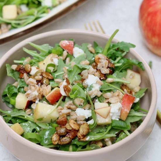 Autumn Arugula Salad with Apples