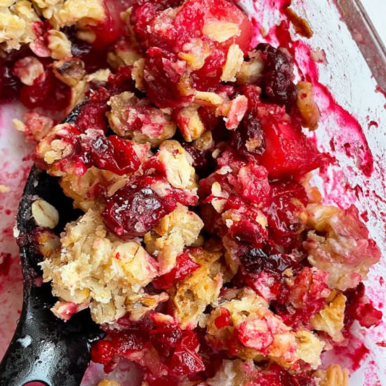 Apple Cranberry Crisp