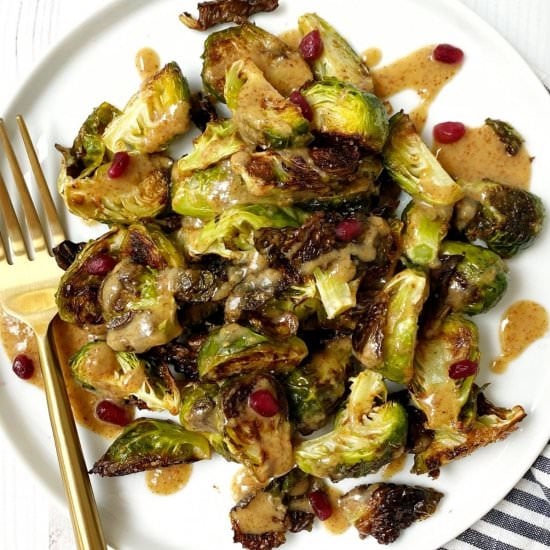 Maple Mustard Brussels Sprouts