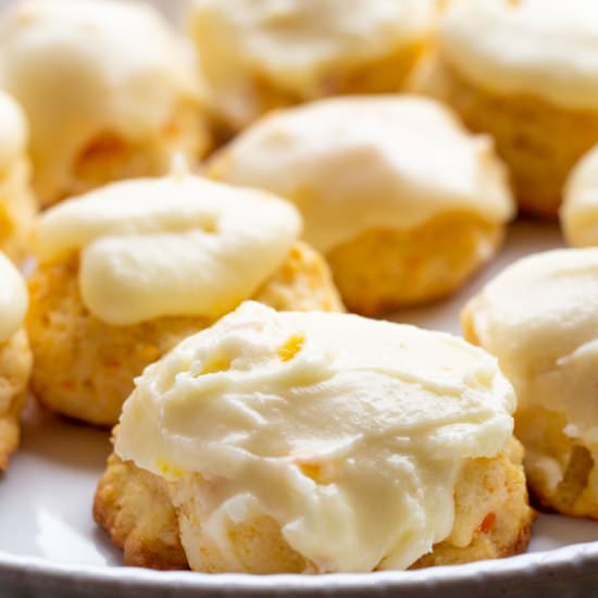 Carrot Cookies with Orange Icing