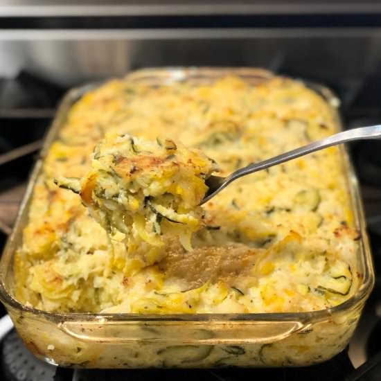 Cheesy Squash Rice Casserole