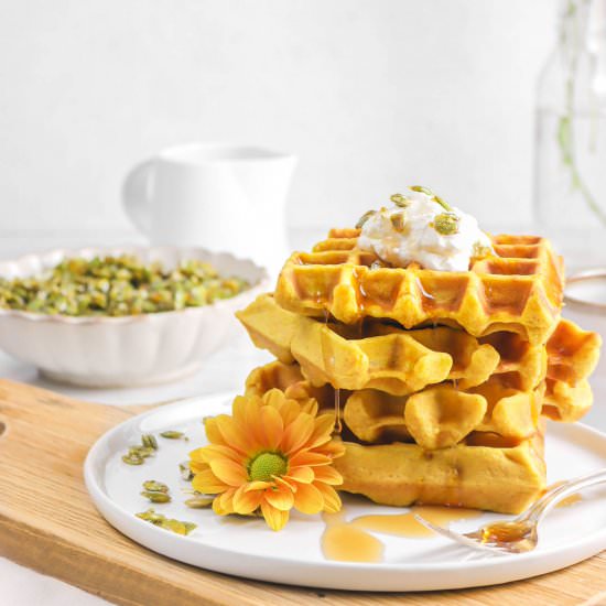 Spiced Pumpkin Waffles
