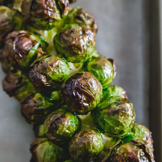 Roasted Brussels Sprouts Stalk