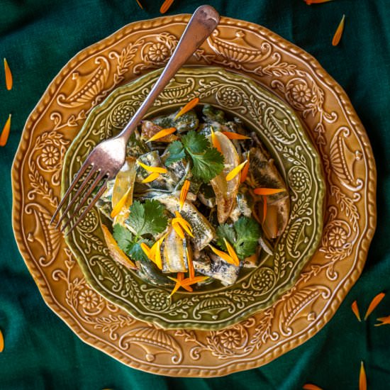 Creamy Poblanos (Rajas con Crema)