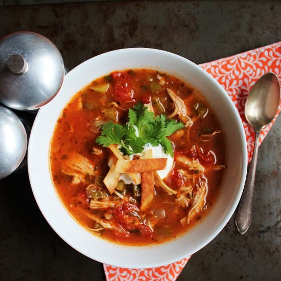 Mexican Chicken & Lime Soup