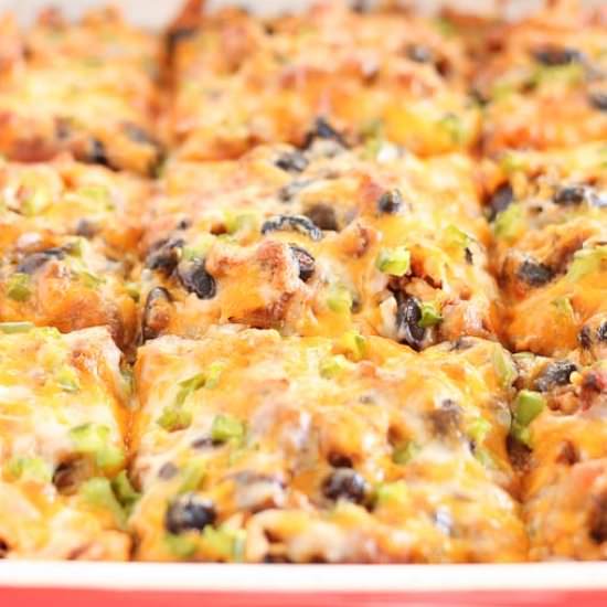 Tex Mex Beef and Bean Casserole