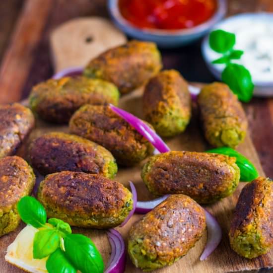 Vegan Matar (Peas) Kebabs