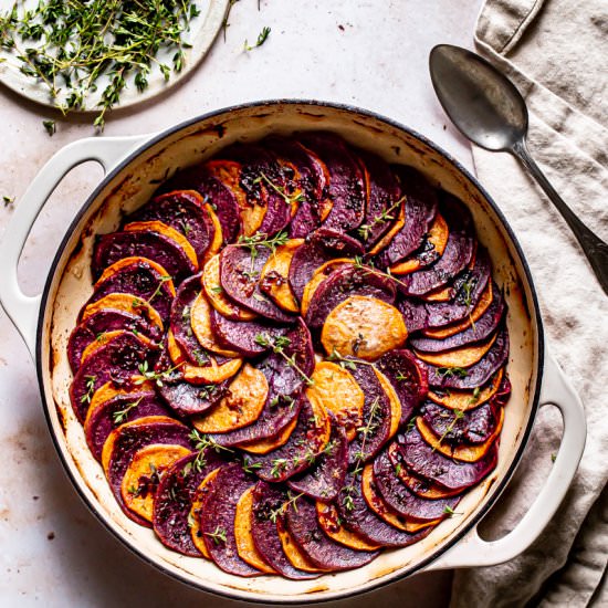 Browned Butter Skillet Sweet Potato