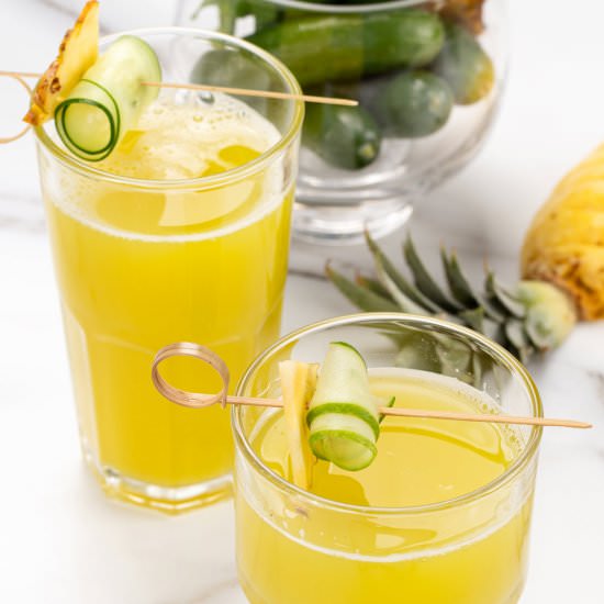 Healthy Pineapple Cucumber Juice
