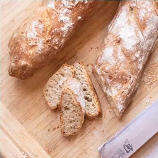 Easy Crusty French Baguette