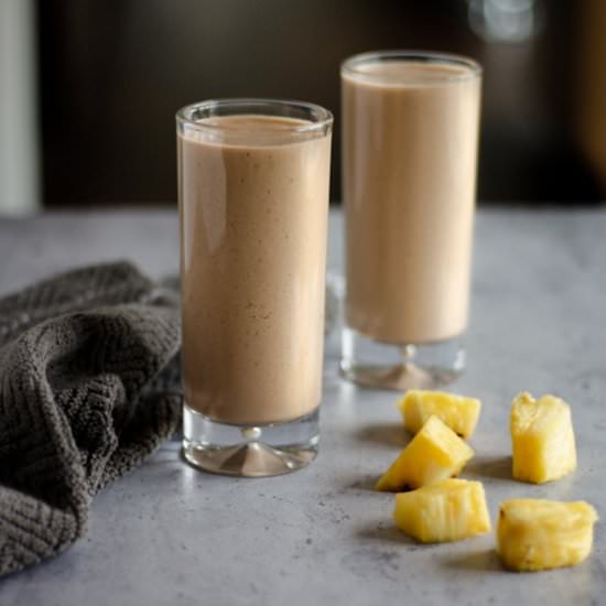 Chocolate Pineapple Smoothie