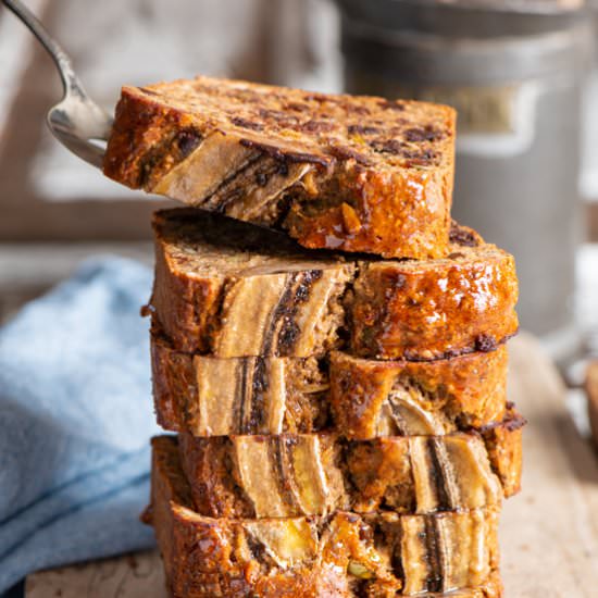Seedy Chocolate Chip Banana Bread