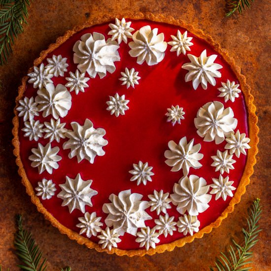 Cranberry Curd Tart