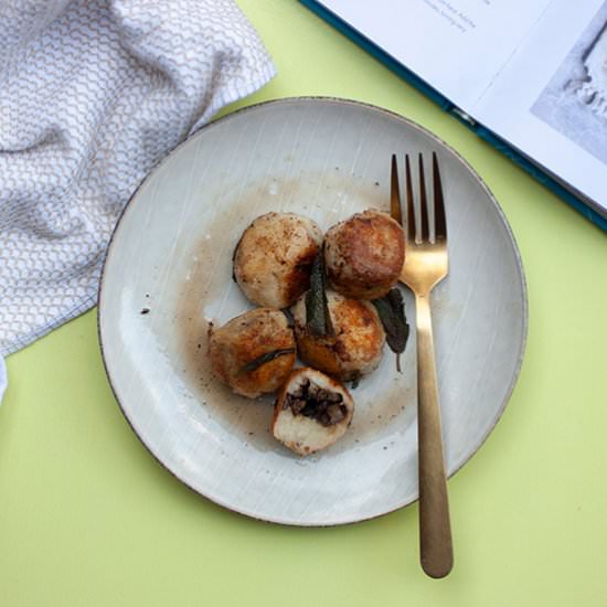 Mushroom Stuffed Gnocchi
