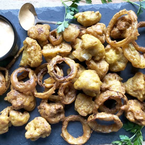 crispy vegetable pakoras