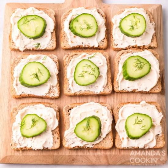 Mini Cucumber Sandwiches