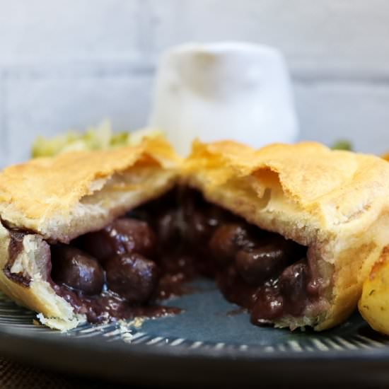 Vegan Mushroom and Shallot Pie