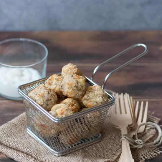 Chicken meatball with erbs