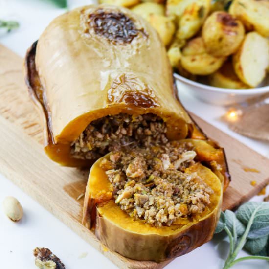 Stuffed Roasted Butternut Squash