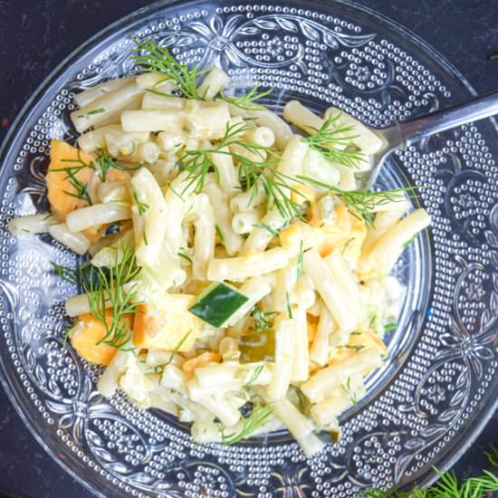 Dill Pickle Pasta Salad