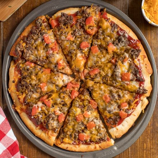 Cheeseburger Pizza