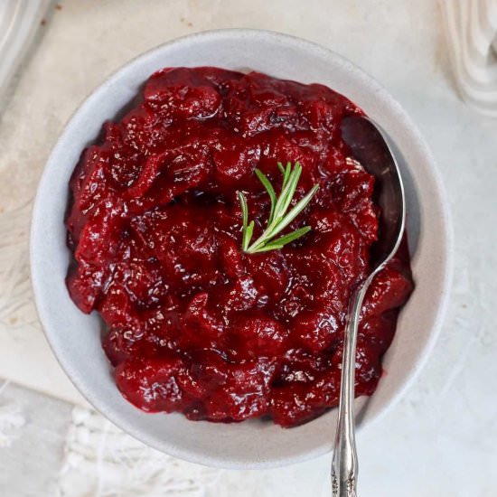 Healthy Cranberry Orange Sauce