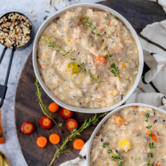 Crock Pot Chicken Wild Rice Soup