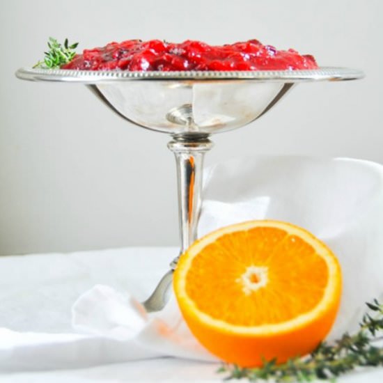 Maple Orange Cranberry Sauce
