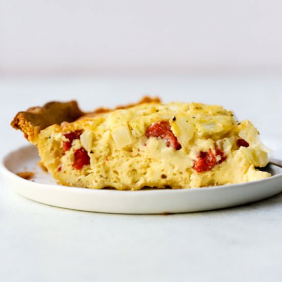 Quiche with Chickpea Flour Crust