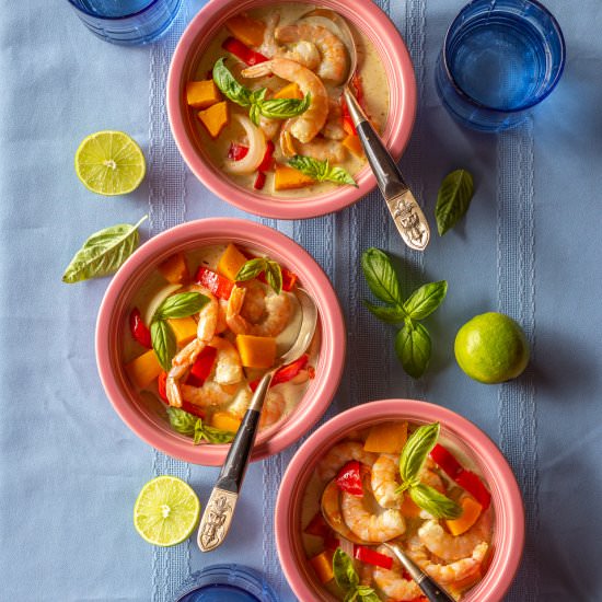 Shrimp and Kabocha Green Curry