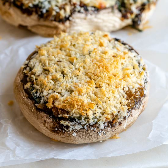 EASY TUSCAN STUFFED MUSHROOMS