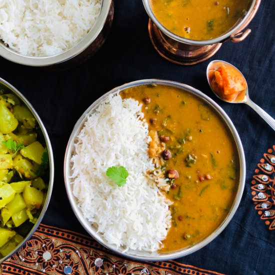 Spinach dal/Palak dal