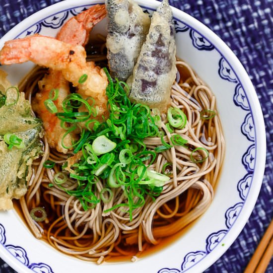 Classic Japanese Tempura Soba