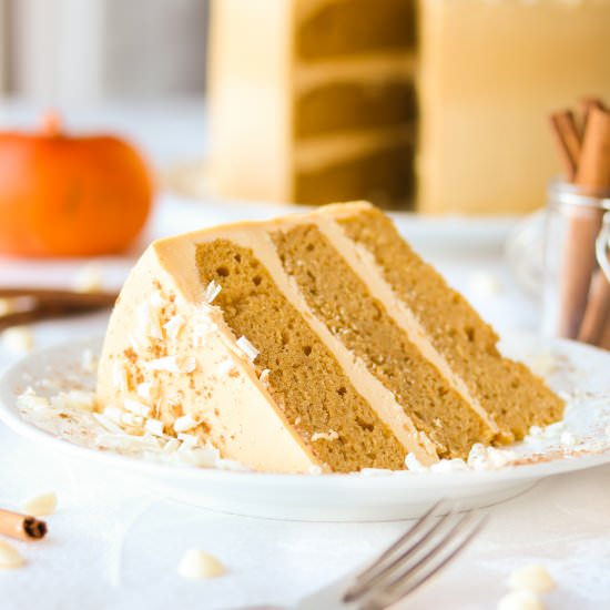 Pumpkin Cake White Chocolate Cake