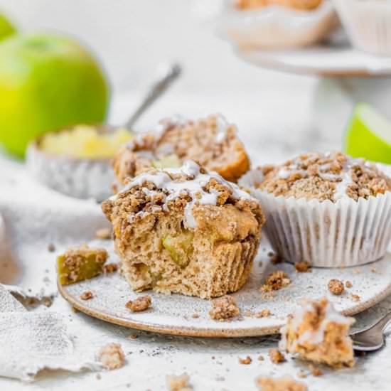 Cinnamon Apple Streusel Muffins